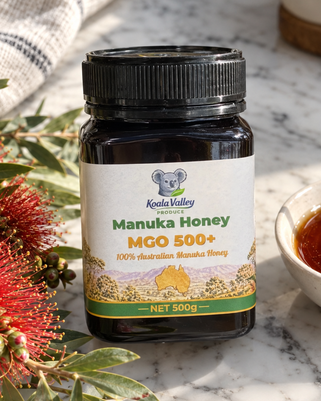 Koala Valley Produce Manuka Honey MGO 30+ jar