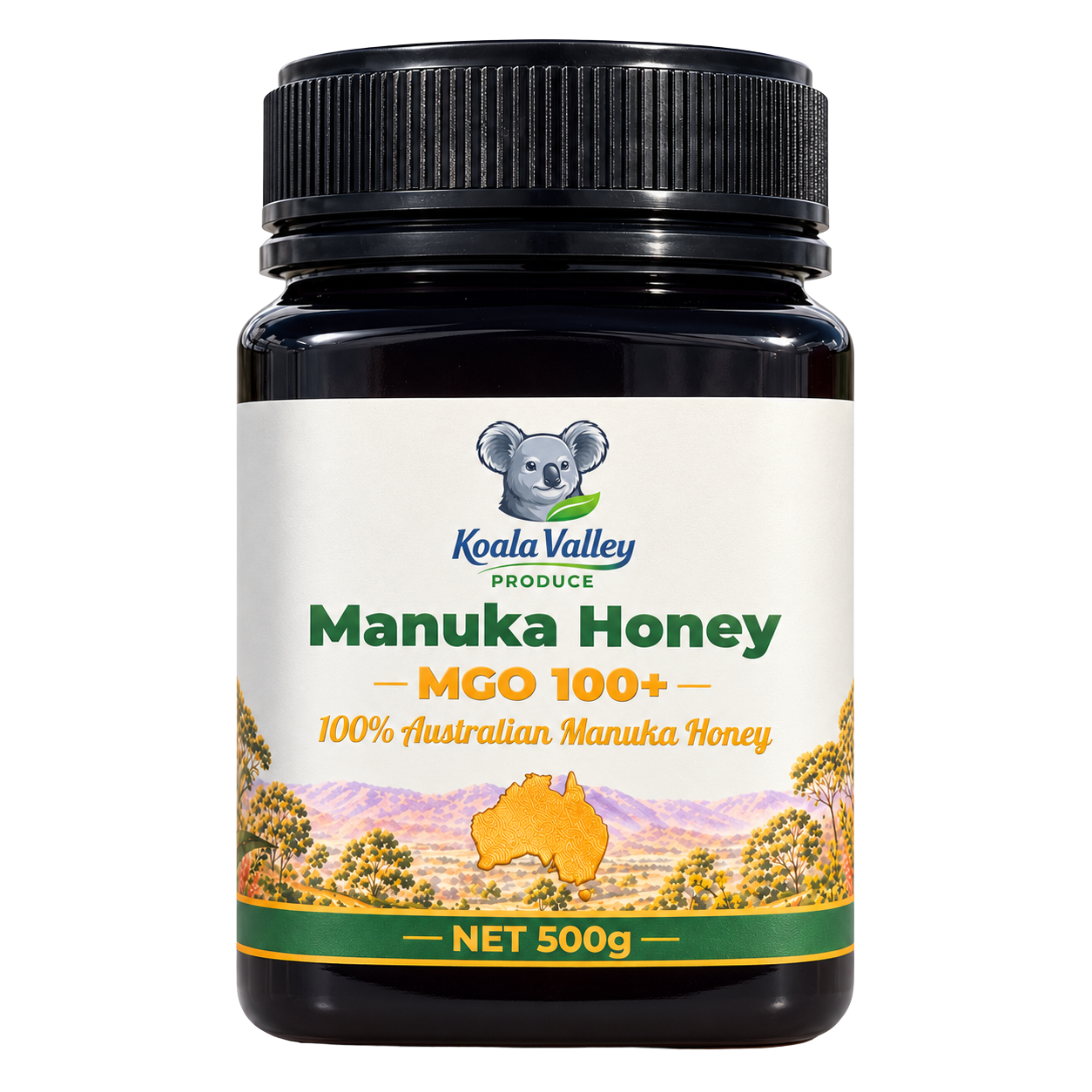 Koala Valley Produce MGO 100+ Manuka honey 500g